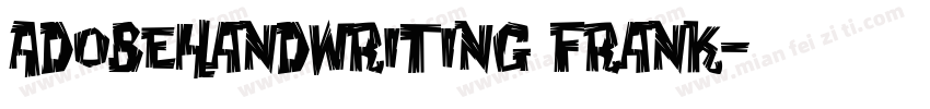 Adobehandwriting Frank字体转换